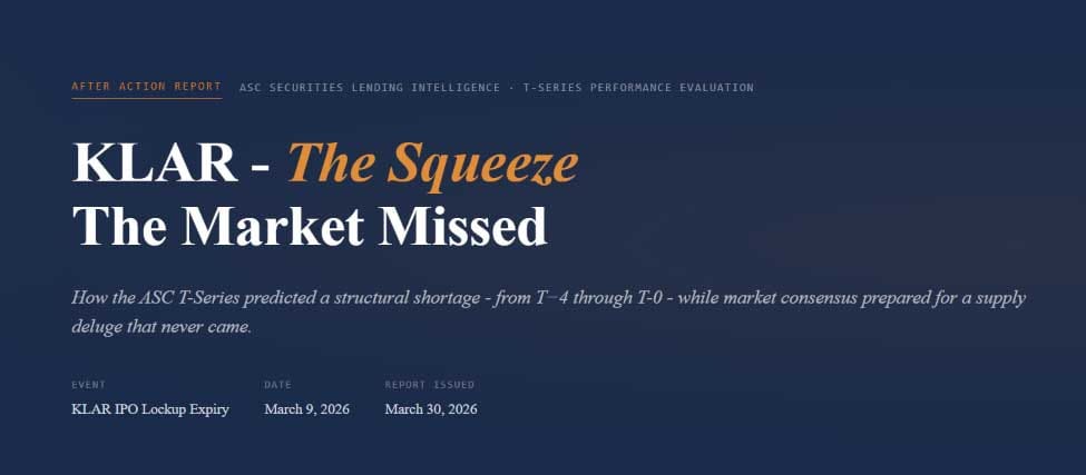 KLAR- The Squeeze. The Market Missed.